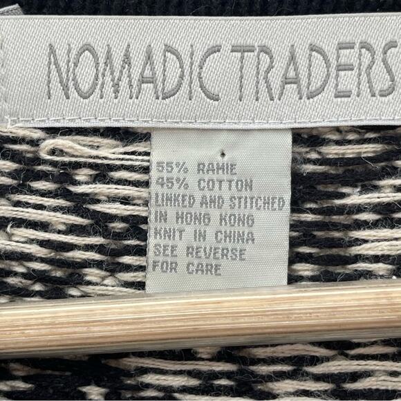 Nomadic Traders Grandmacore Full Zip Ramie Blend Knit Normcore Sweater Medium - Picture 5 of 9